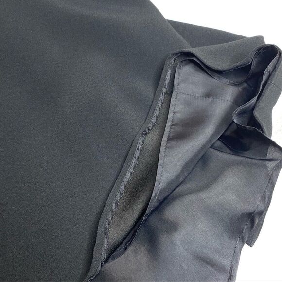 Carmen Marc Valvo Collection black trumpet midi skirt size 8 - Picture 12 of 16